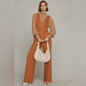 ✨ Anthropologie Deep-V Jumpsuit Sz 31